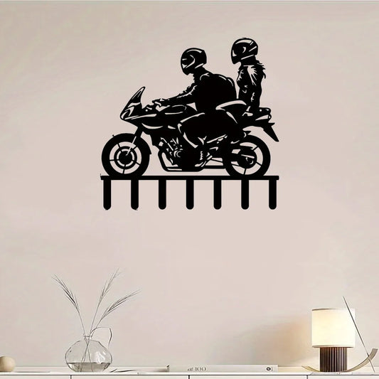 Metall Schlüsselaufhänger Motorrad Motiv Wandmontage für Büro und Zuhause