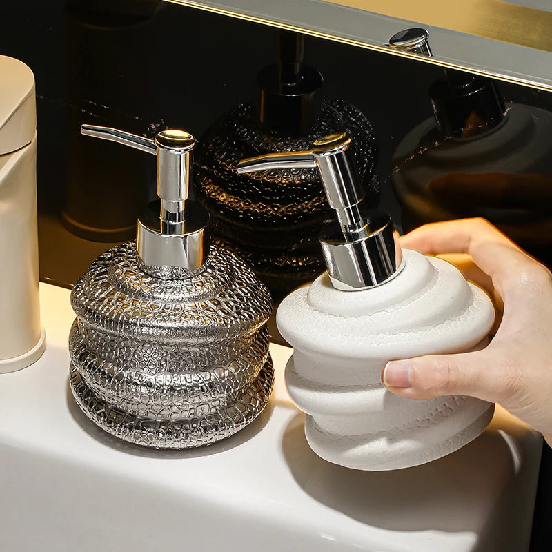 Keramik Seifenspender 300 ml für flüssige Seife