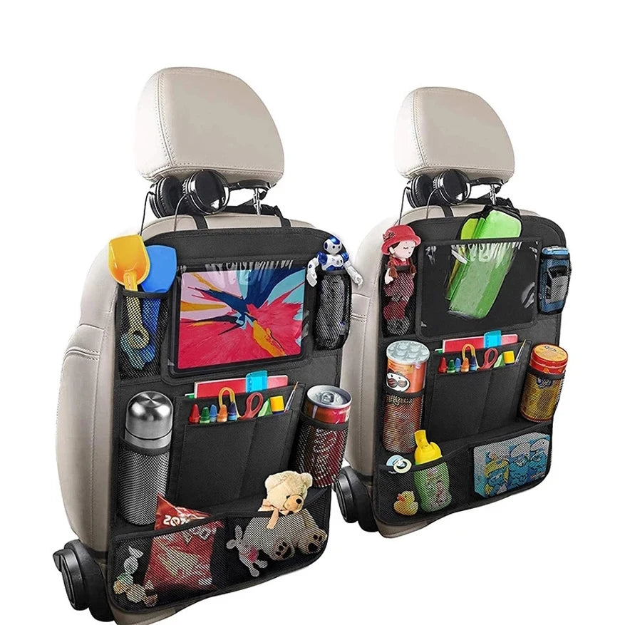 Wasserdichter Autositz-Organizer mit 9 Taschen - Tablet-Halterung – XXL Stauraum