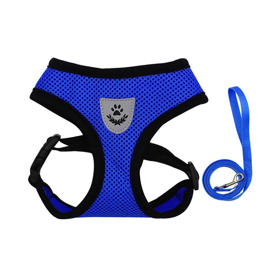 Verstellbares Reflektierendes Katzengeschirr mit Leine Set für Outdoor