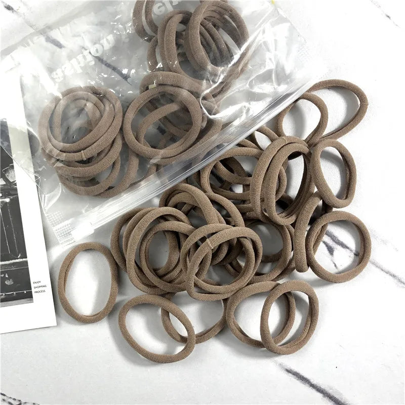 20/50 Teile/satz Haarbänder für Frauen Mädchen Grundlegende Haar Gummi Krawatten Seile 4 cm Einfache Elastische Stirnband Haar Zubehör pferdeschwanz Halter - Yabubest - Home & More