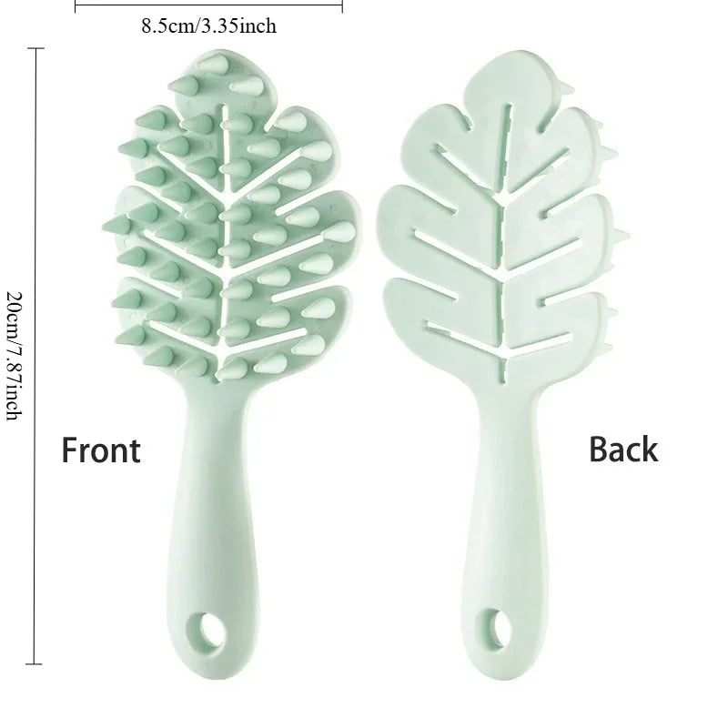 Kopfhaut Massagekamm mit langem Griff für entspannende Reinigung & Pflege