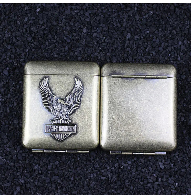 Metall Zigarettenetui mit Adler Muster für 20 Zigaretten