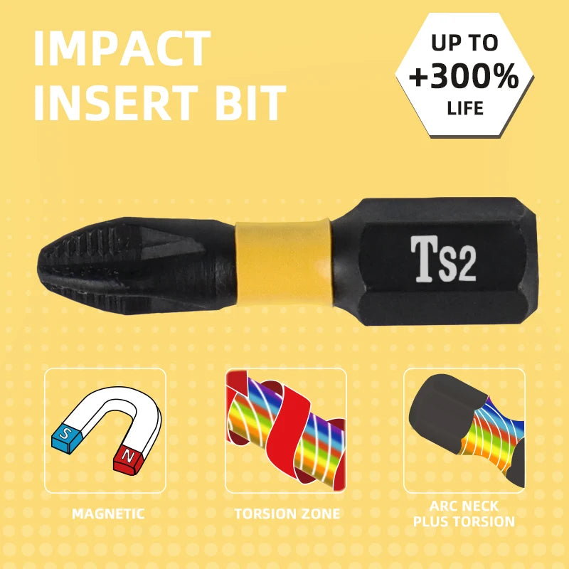 Rutschfester Magnet Kreuzschlitz Bit für effiziente Schraubarbeiten