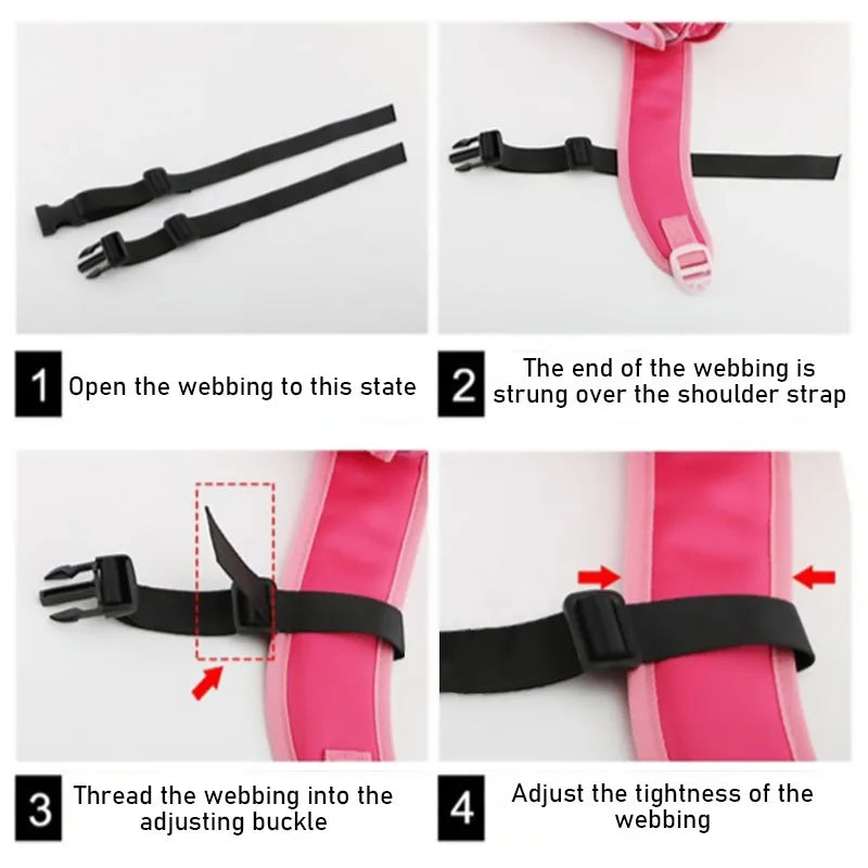 Verstellbarer Rucksack Brusttaschengurt Polyester Taktischer Schultergurt