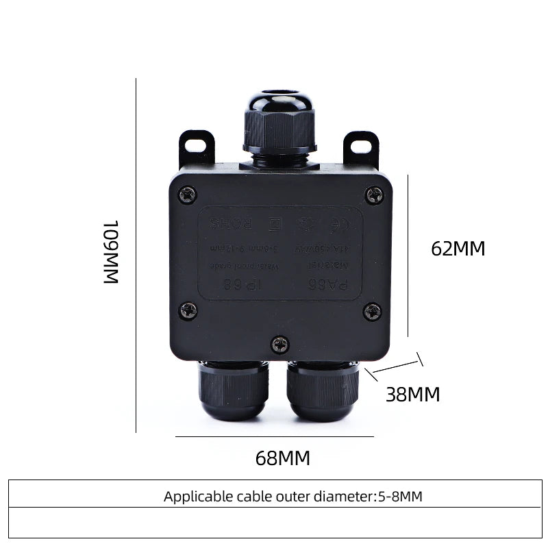 IP68 Wasserdichter Außen-Anschlusskasten für sichere Elektroinstallationen