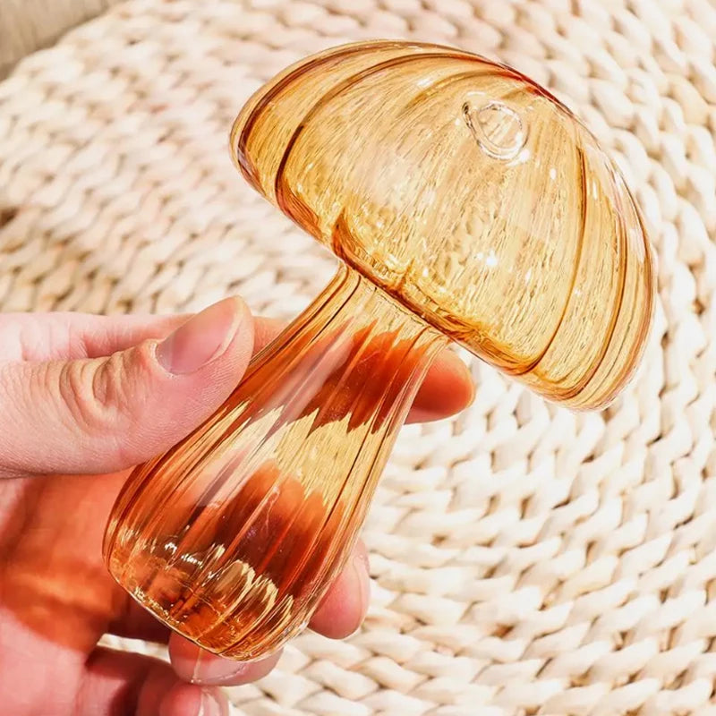 Stilvolle Pilz Glasvase vielseitig für Blumen und Dekoration