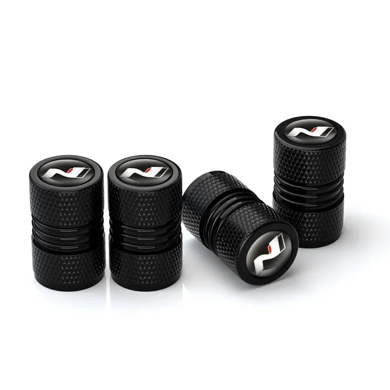 4er Set Aluminium Ventilkappen für Auto Reifen – Schutz - sportlicher Look