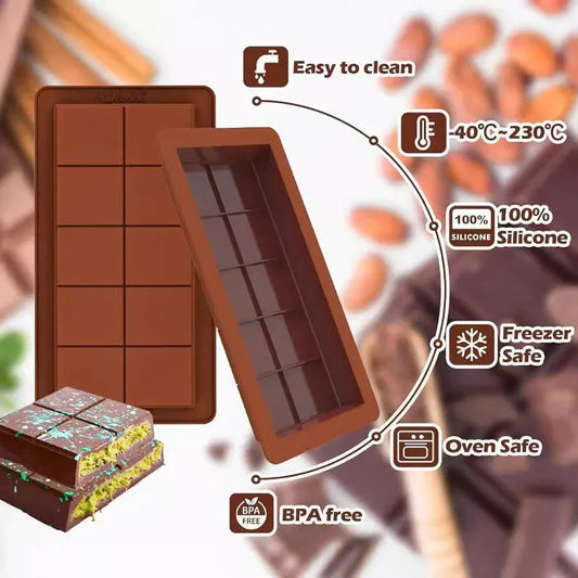 Quadratische Silikon Schokoladenform 8 12 24 Stück Backform Küchenzubehör