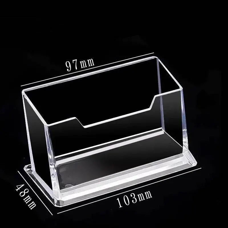 Transparenter Acryl Kartenhalter für ordentlichen Schreibtischgebrauch