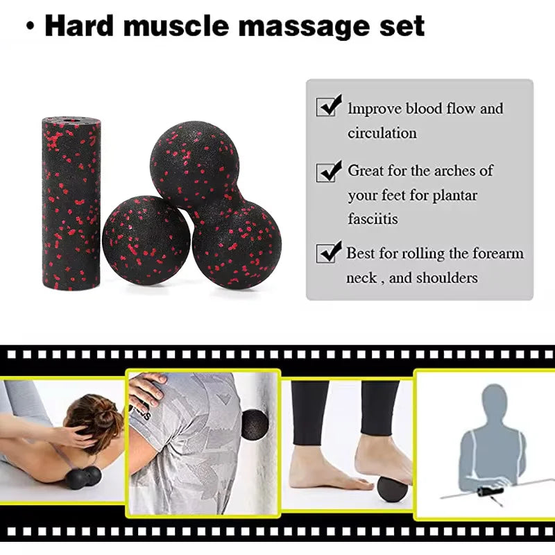 Erdnuss Faszienball für Muskelentspannung und Schmerztherapie Fitness