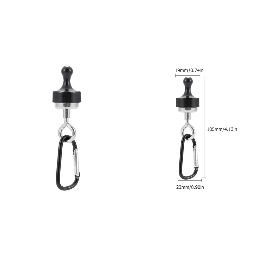 15er Set starke Magnet Haken mit 360° Karabiner – flexibel - robust fürs Outdoor