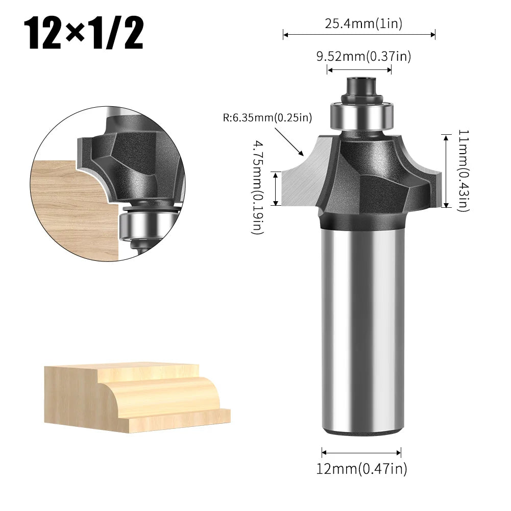 6/12mm Schaft Nut Schneiden Linie Router Bit für Holzbearbeitung