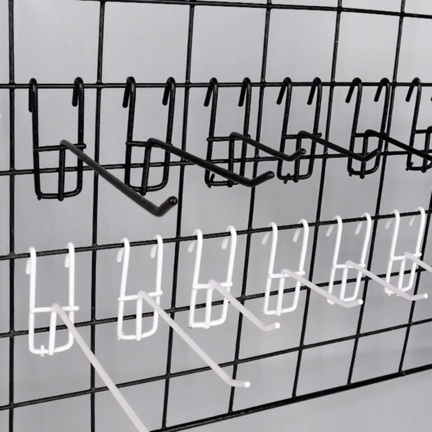 Mesh Gitterhaken Set Robuste Display Haken für Wandaufbewahrung Garage