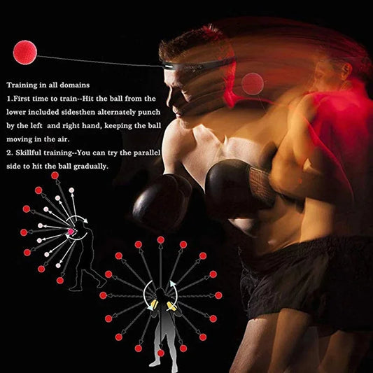 Effektives MMA Training: PU Speed Ball mit Stirnband für schnelle Reaktion