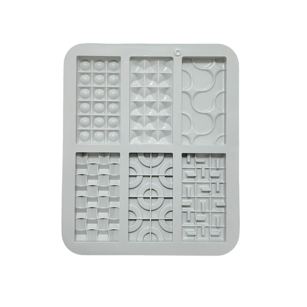 Mini Backform Silikon 6 Kammern für Schokolade Kekse Eiswürfel DIY