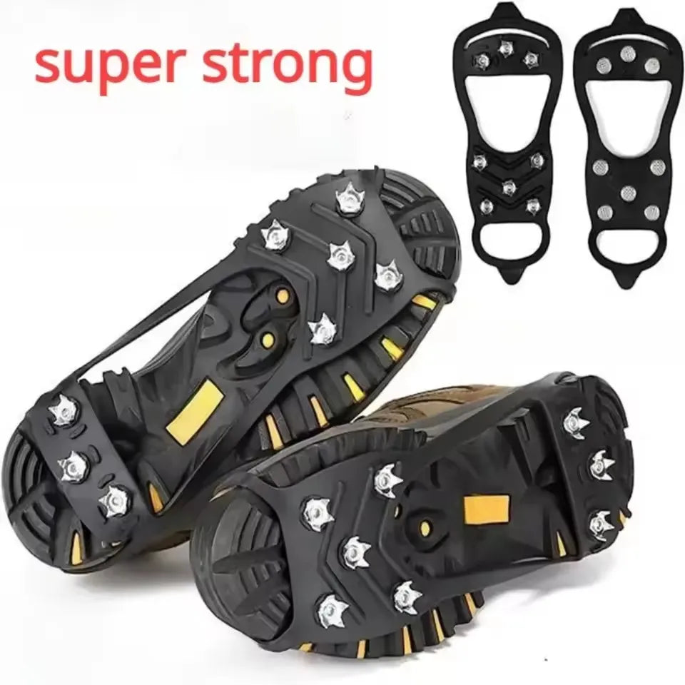Eiskrallen mit 8 Zähnen - Schuhspikes für Winter & Bergsteigen