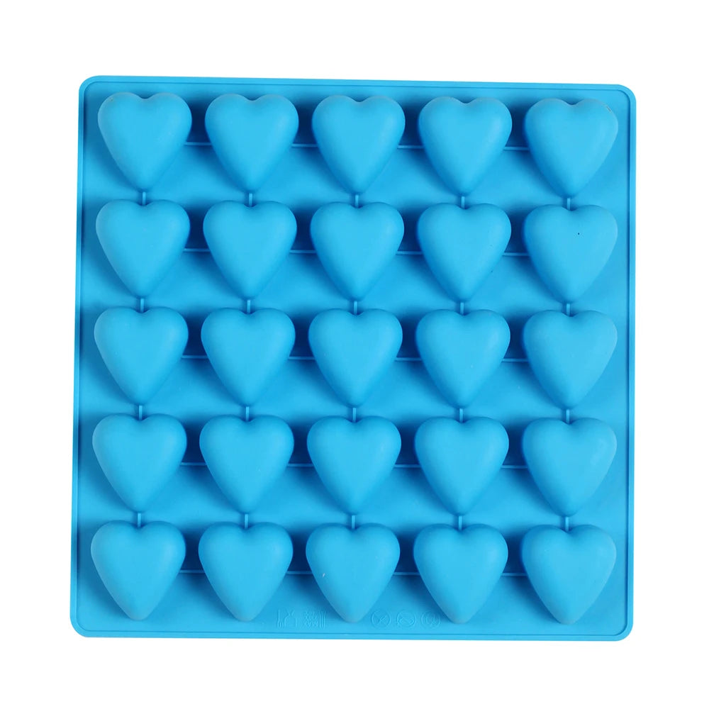 Dreidimensionale herzförmige Schokoladen-Silikon-Backform für Süßwaren