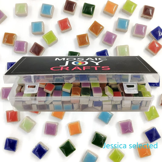 100g Keramik Mosaikfliesen Bastelset – Bunte DIY Wanddekoration