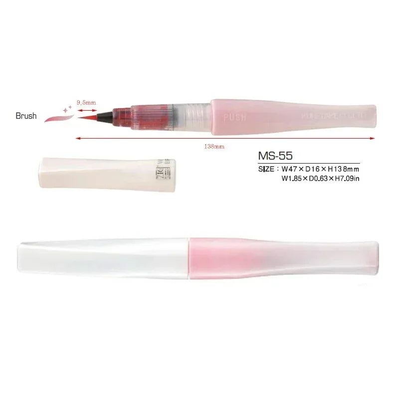 Mehrfarbiger Bling Pinselstift mit funkelndem Aquarellglitzer