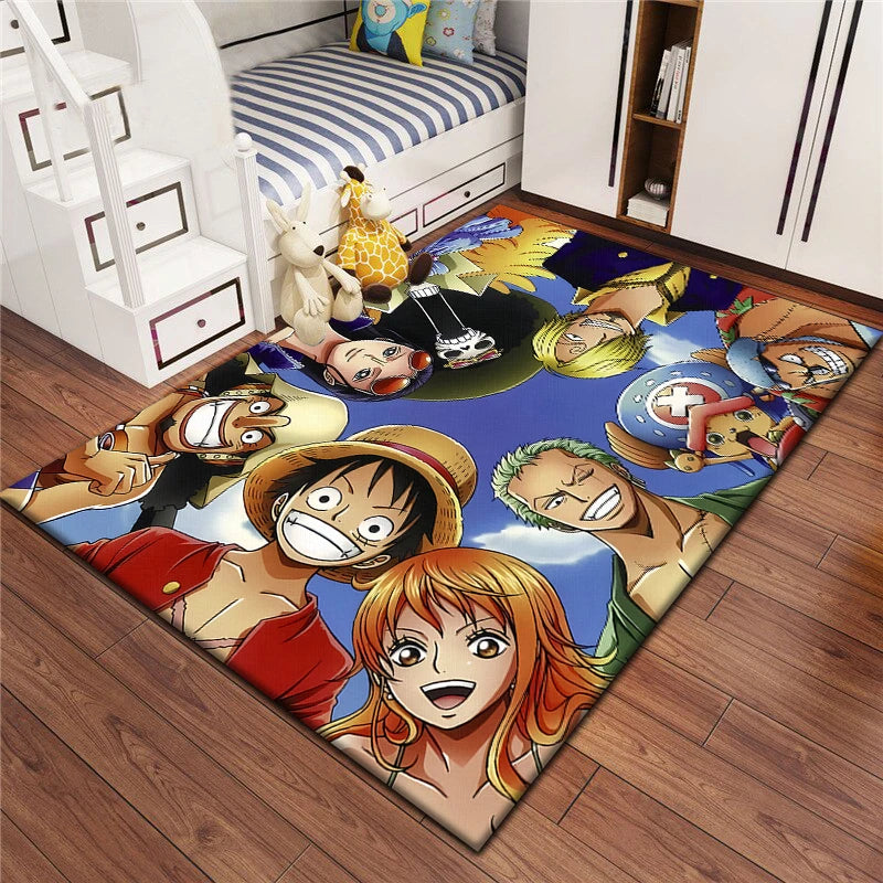 Cartoon bedruckter rechteckiger Teppich aus Polyester