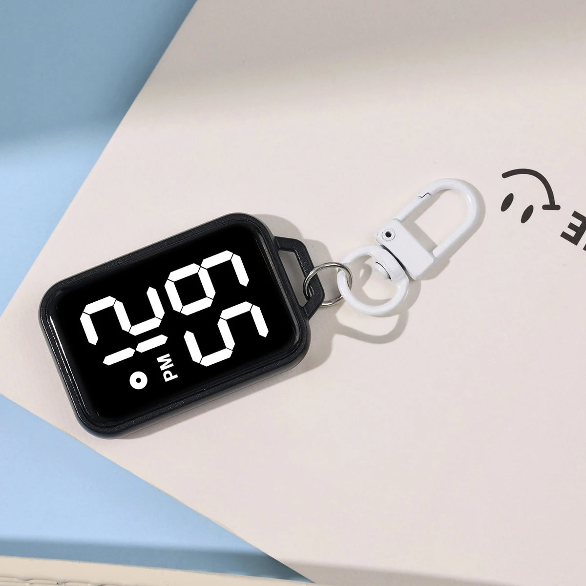LED Schlüsselbund Taschenuhr Digital Display Rechteckig Unisex-Yabubest - Home & More