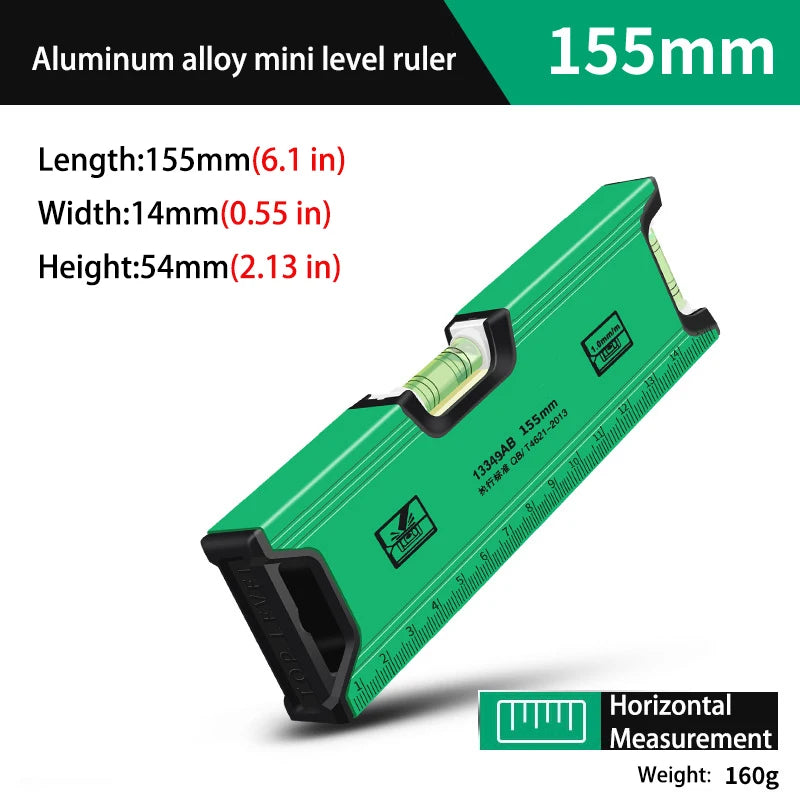 Präzise magnetische Wasserwaage aus Aluminiumlegierung für Bau und DIY