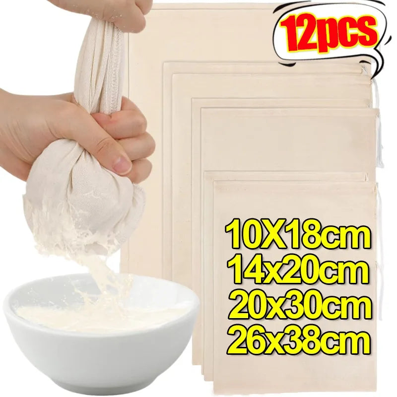 Vielseitige Filterbeutel für feines Sieben in der Küche