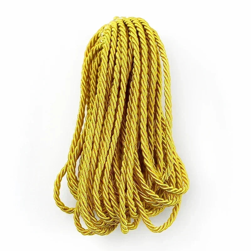 3mm Polyester Seil 3-Strang gedreht – DIY, Heimtextilien, Taschen, Deko Schnur