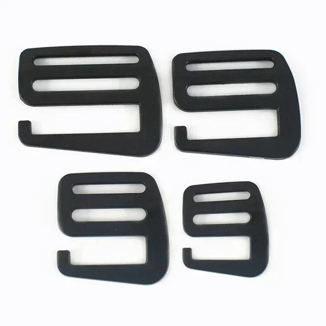 Metall G-Haken Schnalle 19-38 mm für Tasche Gürtel mit Tri Glide Slider