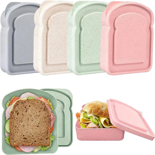 Wiederverwendbare Sandwich Lunchbox mit Deckel für tragbare Aufbewahrung