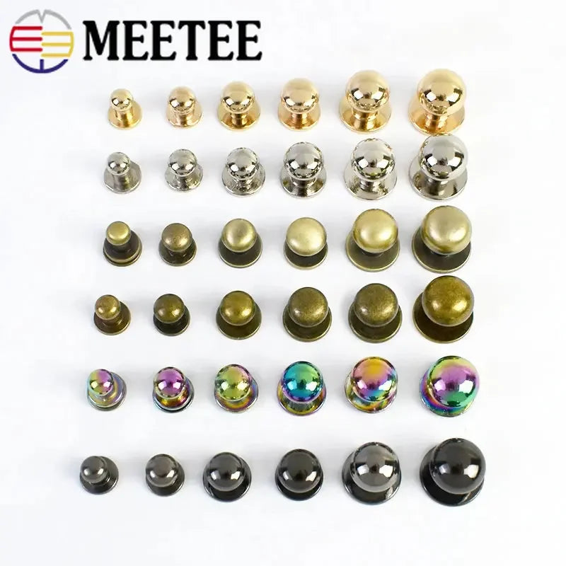 20er Set Metallnieten 4-12 mm, Gürtelverschlüsse für DIY-Lederzubehör-Yabubest - Home & More