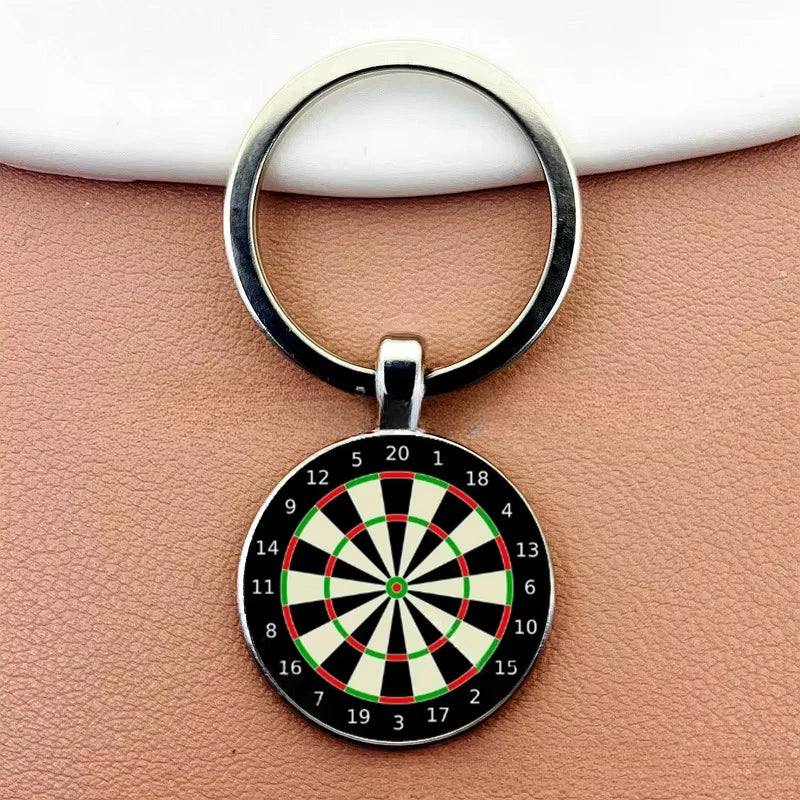 Dart Ziel Schlüsselanhänger Retro Stil Metall Anhänger Unisex Geschenkidee