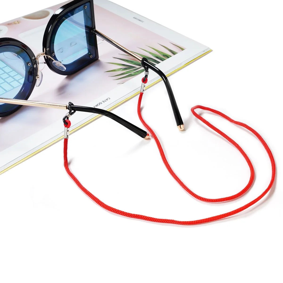 12er Set verstellbare Brillenbandhalter rutschfestes Brillenschnurseil Nylon