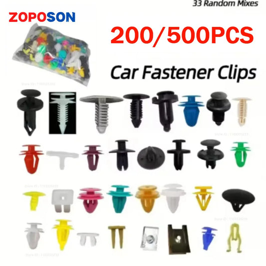Universal 200/500 Kunststoff-Clips für Auto Stoßstange - Türverkleidung