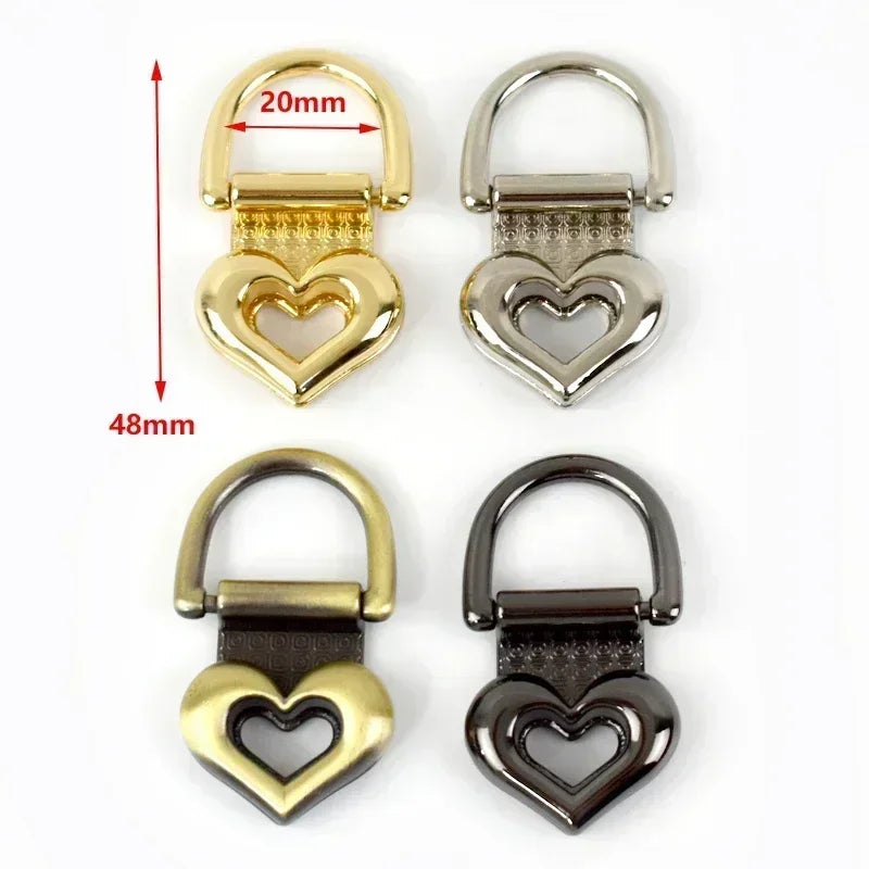 5er Set Metall Clip Schnallen fuer Handtaschen und DIY Riemen