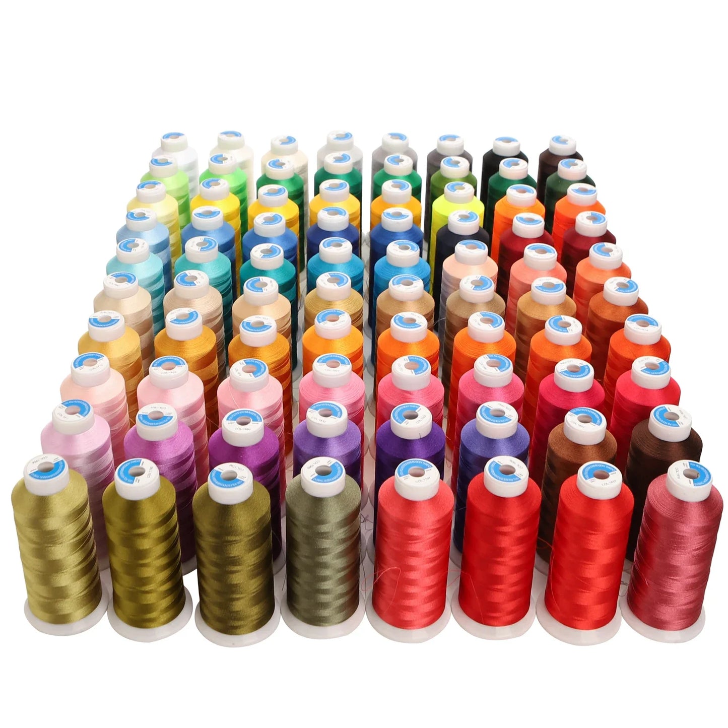 Polyester Stickgarn 80 Farben 4000m Rollen für große Nähmaschinen-Yabubest - Home & More