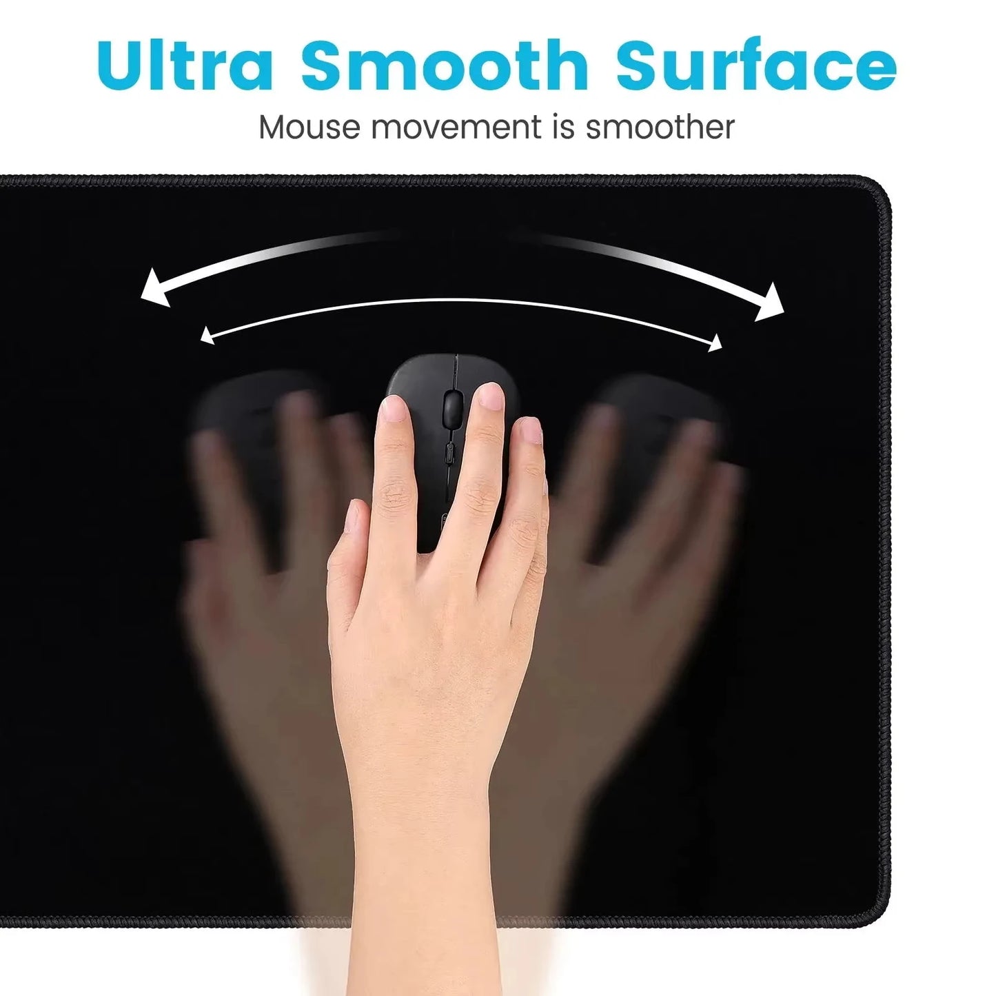 Rutschfestes Mauspad mit Handgelenkstütze für Gaming & Büro