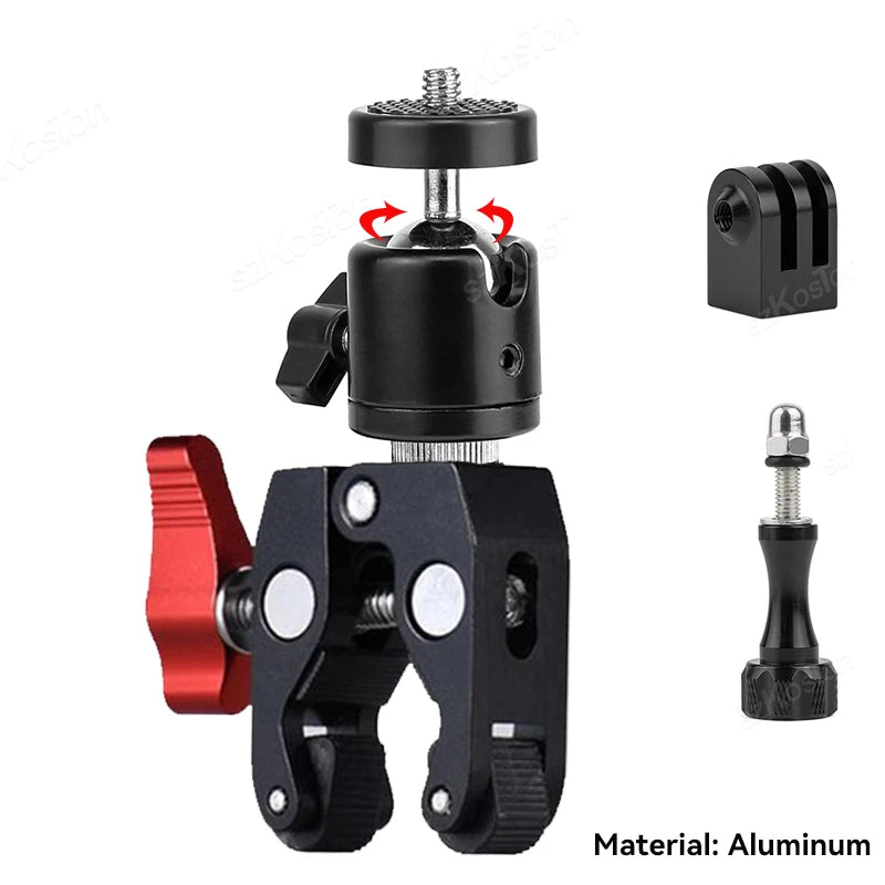 Action Kamera Halterung Fahrrad Motorrad Lenker Selfie Stick Einbeinstativ
