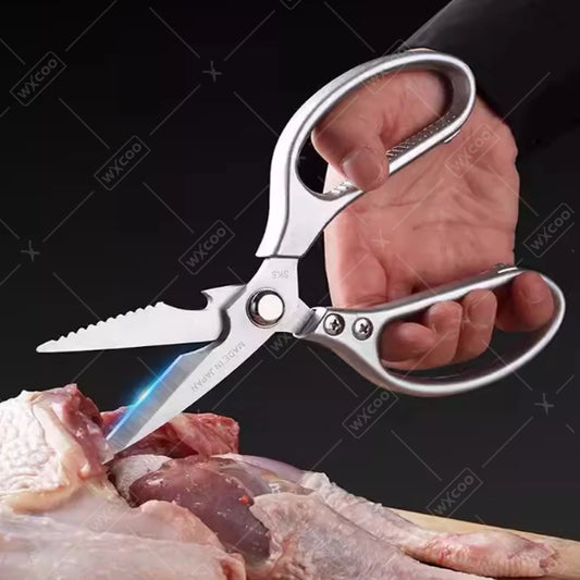 Edelstahl Küchenmesser Schere Set – Klappbar, Sicher, für Obst, Fleisch, Fisch