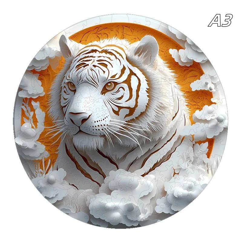 Förderndes 3D Holzpuzzle für kreatives Lernen und Spaß