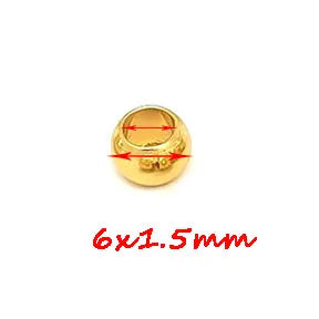 100x Edelstahl Großloch Spacer Perlen für DIY Schmuck 2-12mm