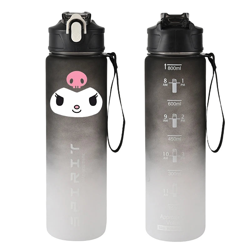 Sport Trinkflasche 800ml auslaufsicher für Fitness - Outdoor Reisen