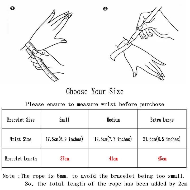 Herren Armband magnetisch im Bohème Stil Seilkette Zinklegierung