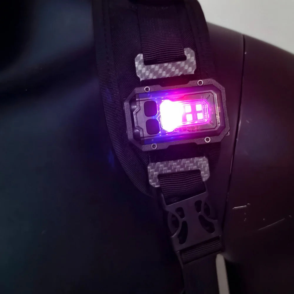 Taktische Taschenlampe EDC Tragbare Mini Licht Für Rucksackgurt