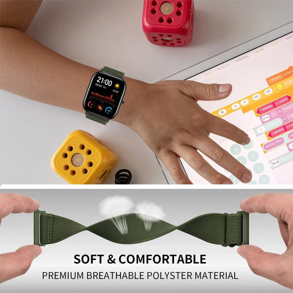 Komfortables Smartwatch Nylon Armband – 20mm & 22mm Ersatzband