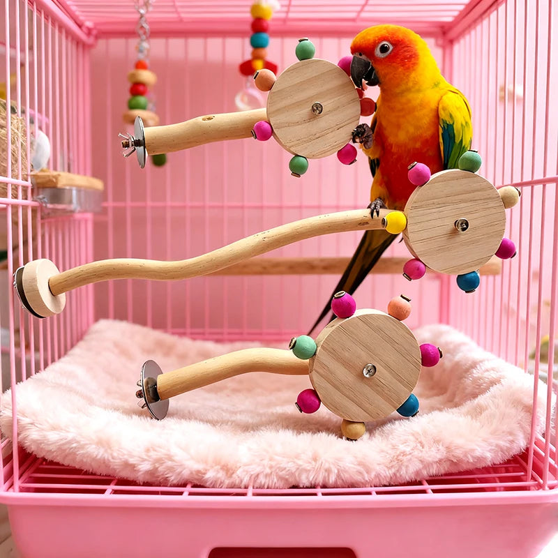 Interaktives Papagei Vogel Spielzeug Rotierende Windmühle Puzzle Spiel