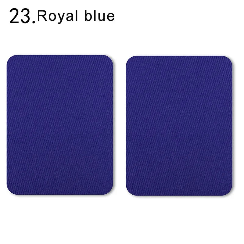 4er Set farbige Bügel-Patches aus Baumwolle zur Kleidungsreparatur 12,5x9,5cm