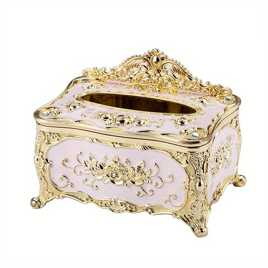 Europäische Taschentuchbox Kunststoff Serviettenbox für Wohnzimmer und Hotel