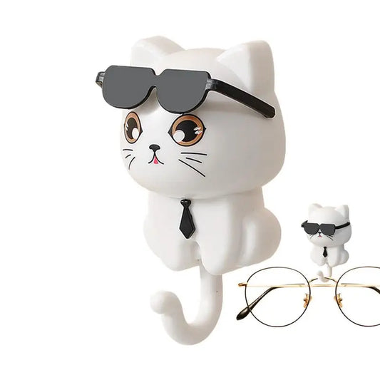 Niedliche Cartoon Katzen Haken Selbstklebend für Tür und Wand